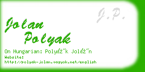 jolan polyak business card